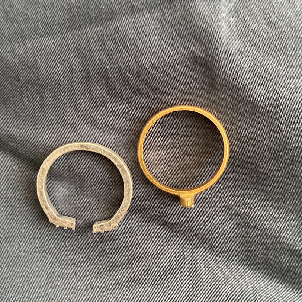 Madewell two tone layered stacking rings size 5 - Picture 3 of 6